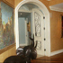 arch door with casing